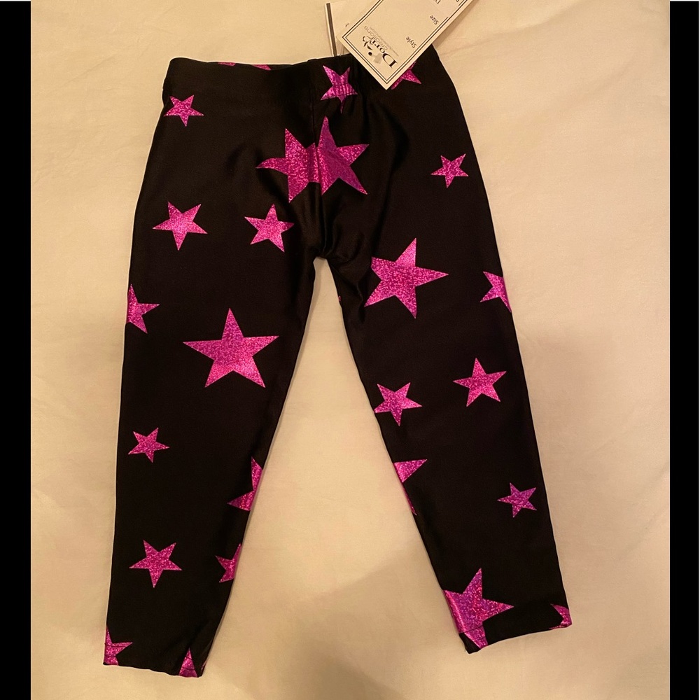 NWT DORI CREATIONS Girls Star Leggings - Size 2